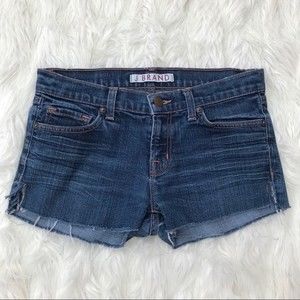 J Brand Low Rise Pencil Leg Cutoff Jean Shorts